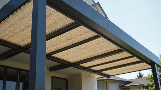 Aluminum Louvered Pergola with Pull-Down Screens